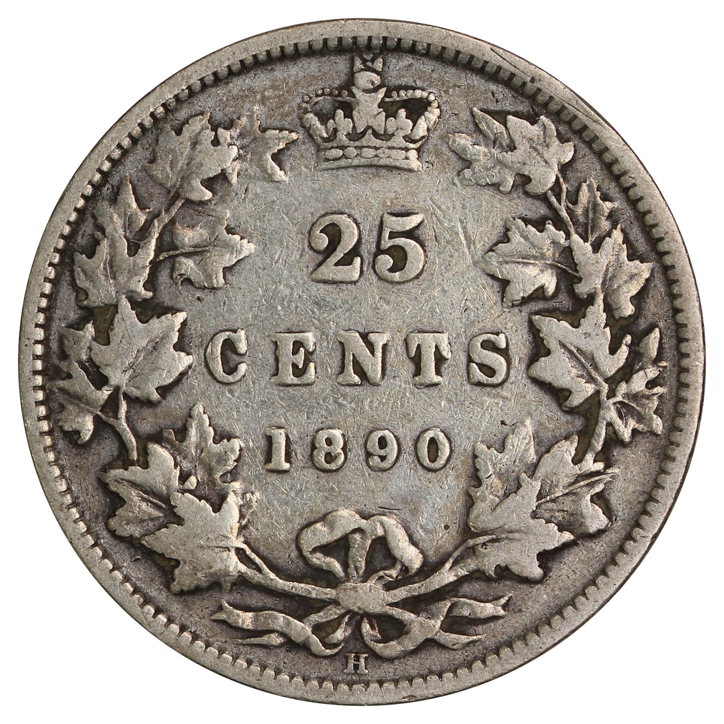1890H Canada 25-cents VG-F (VG10) $