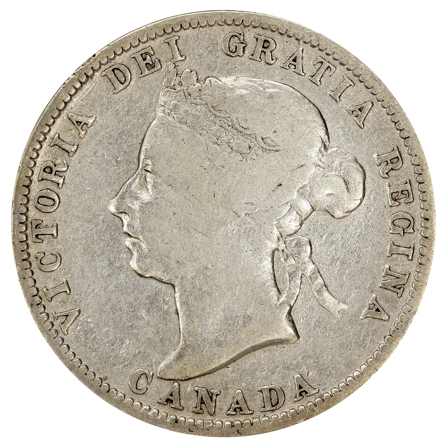 1891 Canada 25-cents VG-F (VG10) $