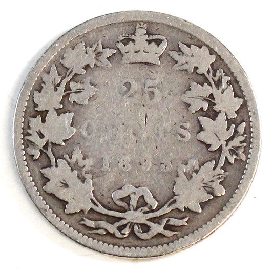 1893 Canada 25-cents G-VG (G6) $