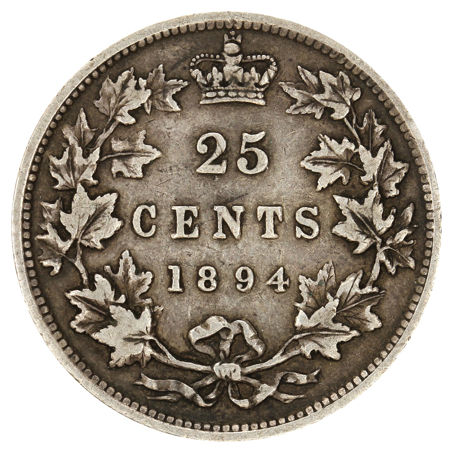 1894 Canada 25-cents Very Fine (VF20) $