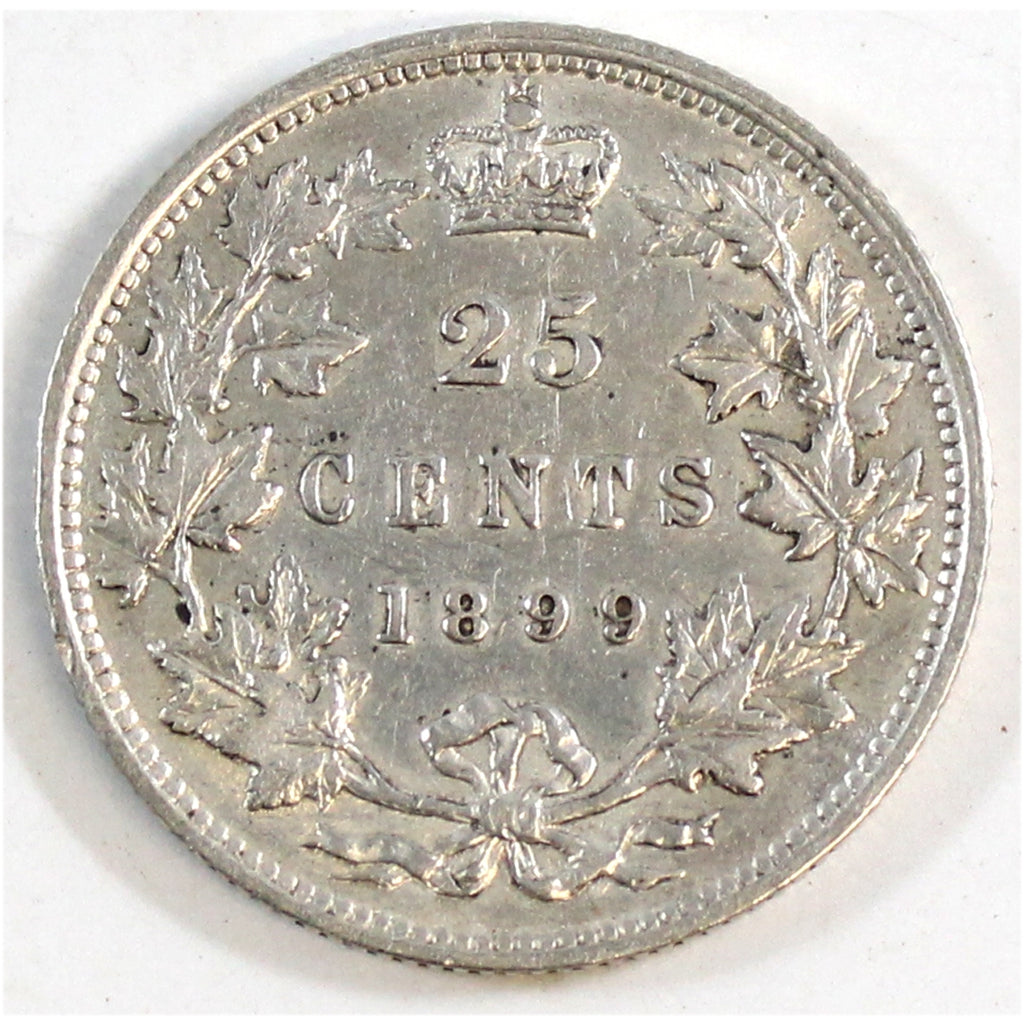 1899 Canada 25-cents Extra Fine (EF40) $