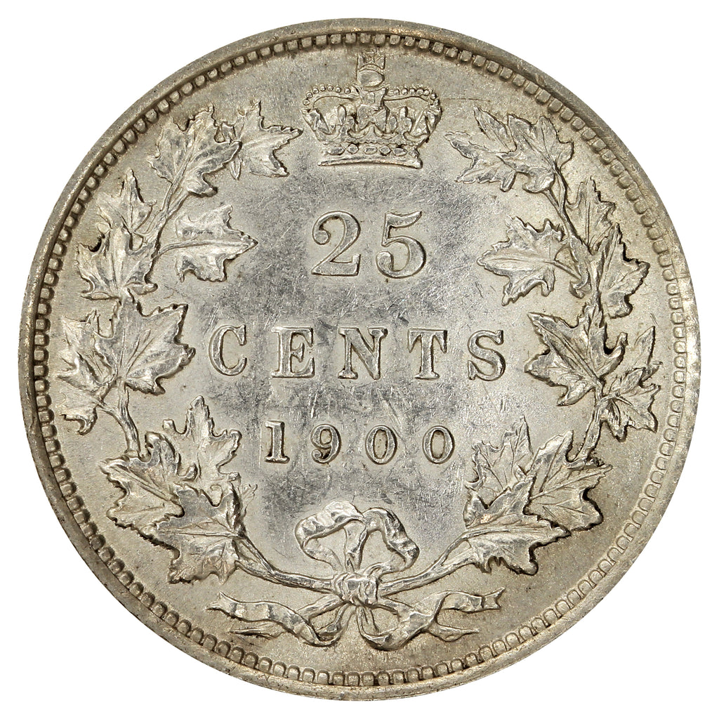 1900 Canada 25-cents EF-AU (EF45) $