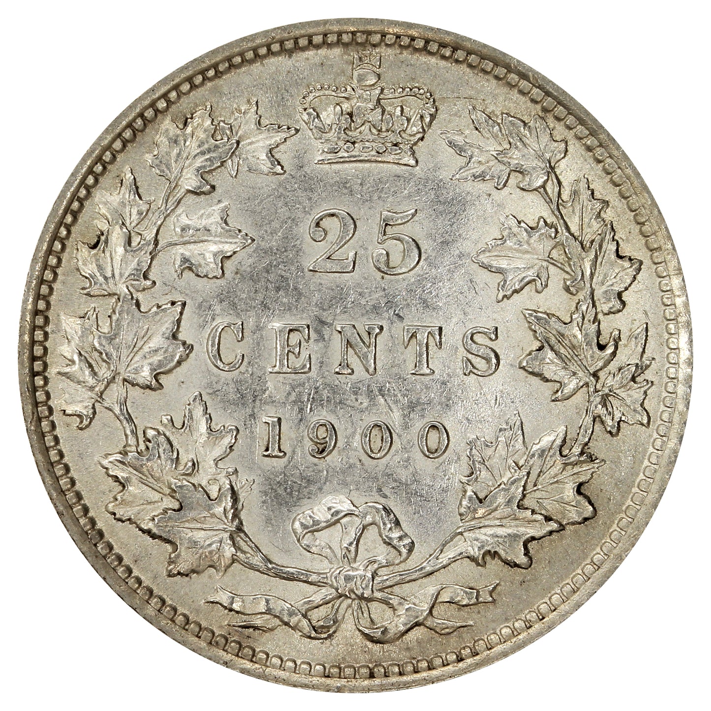 1900 Canada 25-cents EF-AU (EF45) $