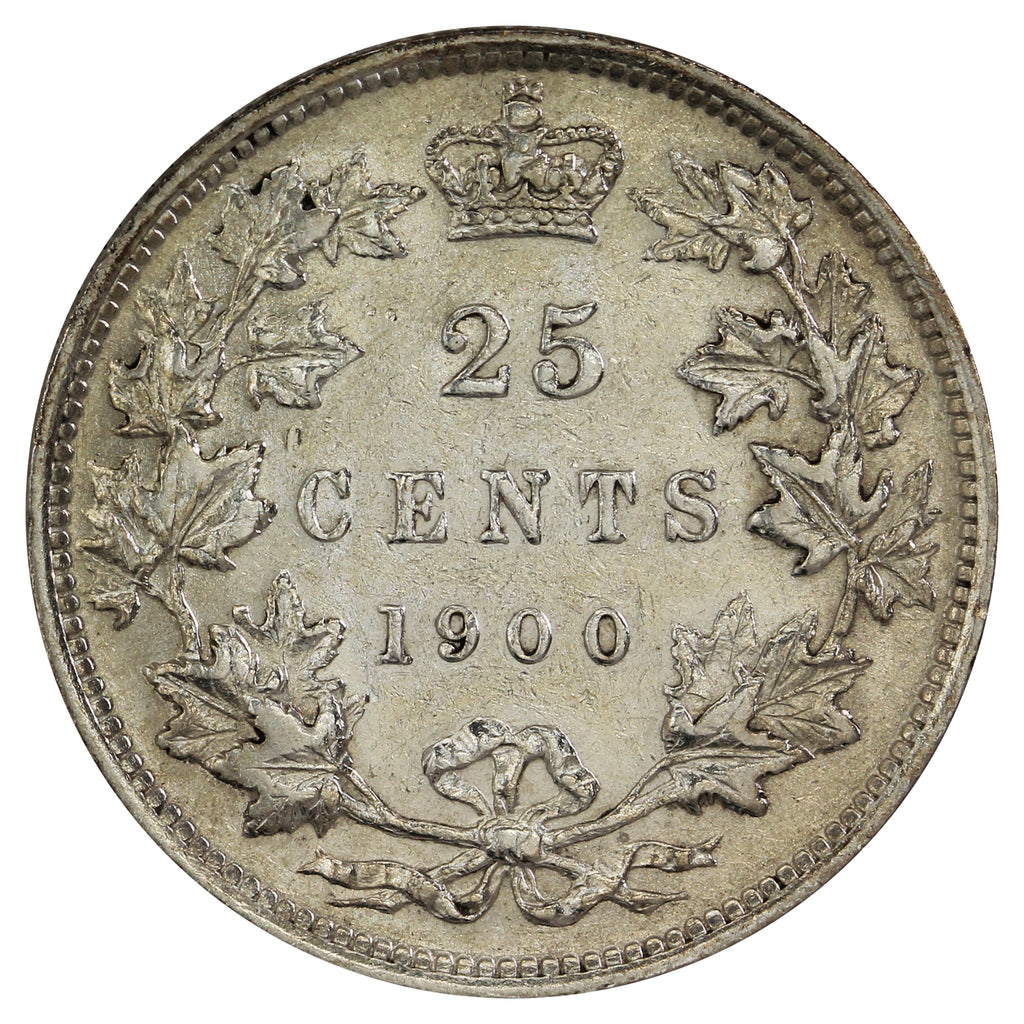 1900 Canada 25-cents Extra Fine (EF40) $