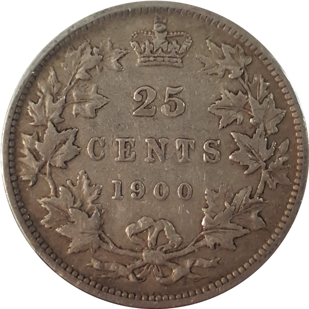 1900 Canada 25-cents Very Fine (VF20) $