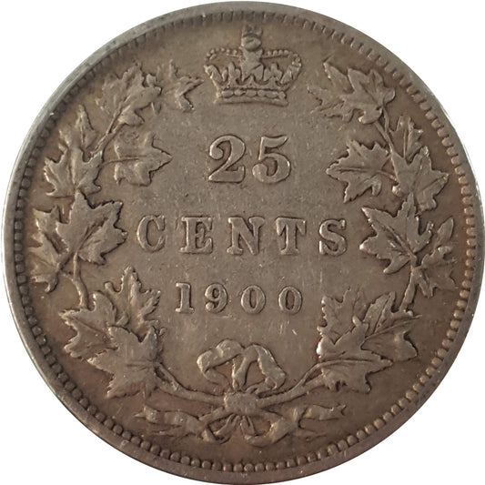 1900 Canada 25-cents Very Fine (VF20) $