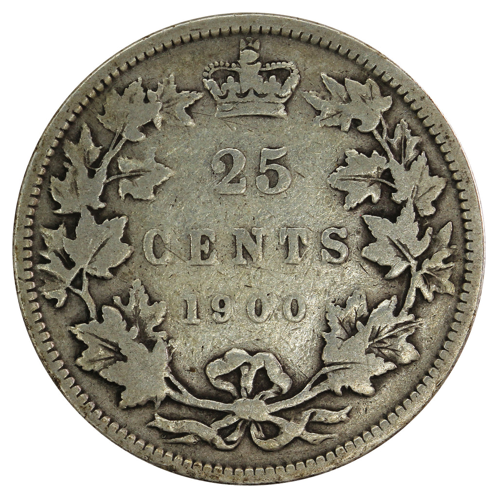 1900 Canada 25-cents Very Good (VG8)