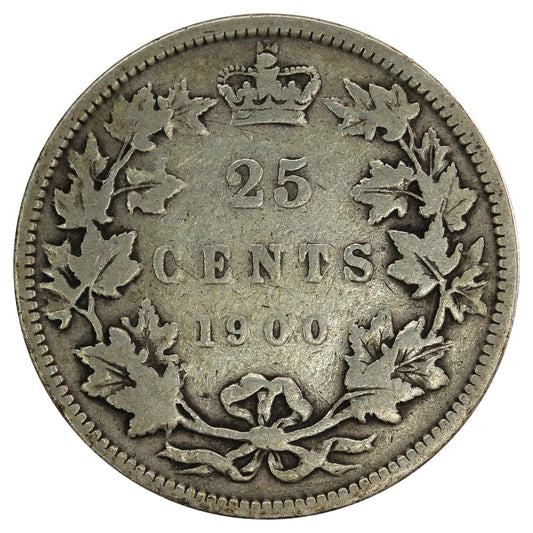 1900 Canada 25-cents Very Good (VG8)