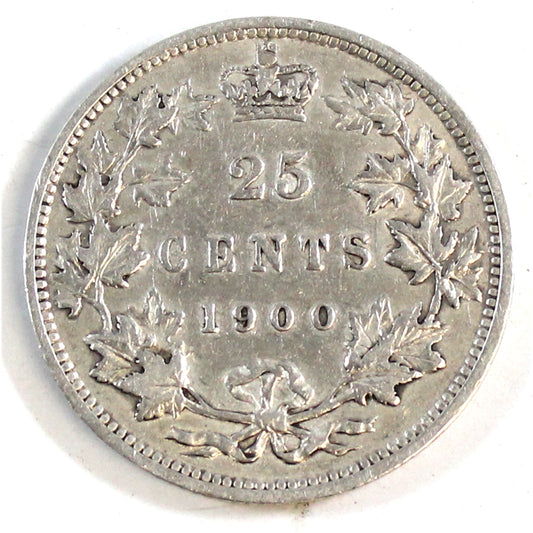1900 Canada 25-cents VF-EF (VF-30) $