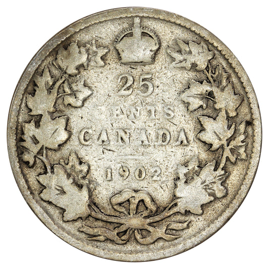 1902 Canada 25-cents Good (G4)