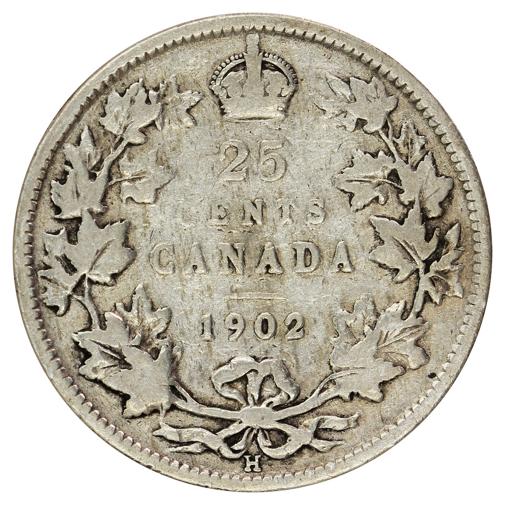 1902H Canada 25-cents G-VG (G6)