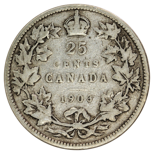 1903 Canada 25-cents G-VG (G6)