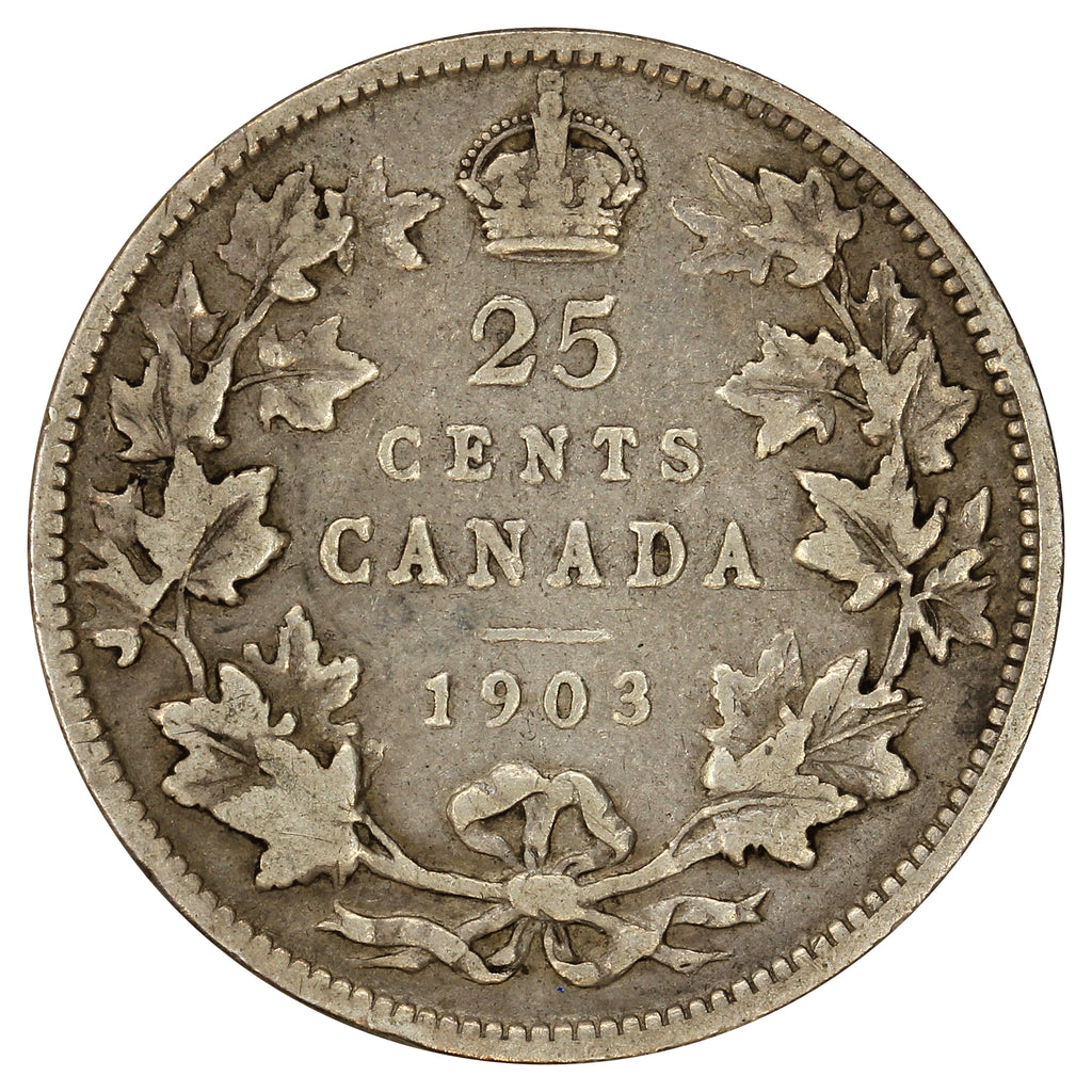 1903 Canada 25-cents VG-F (VG10)