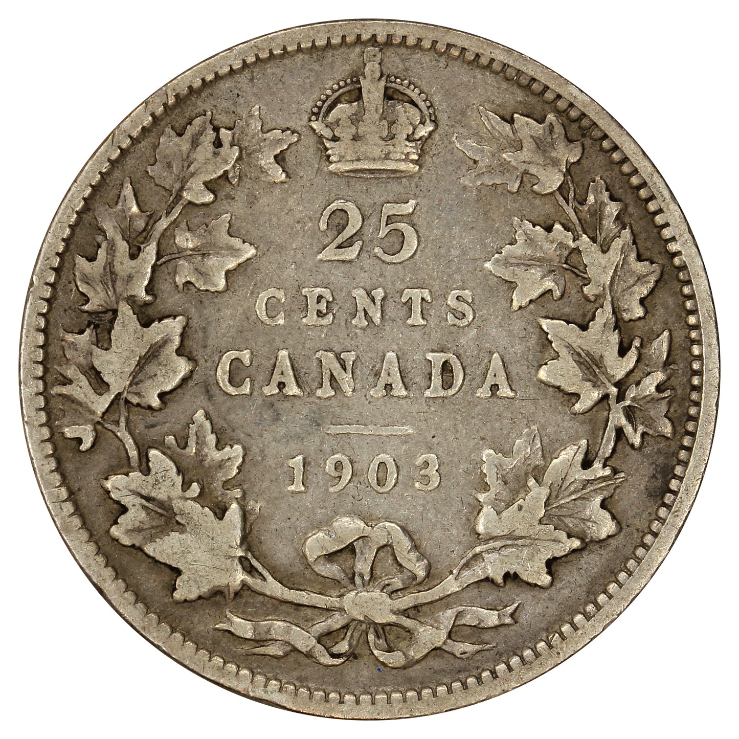1903 Canada 25-cents VG-F (VG10)