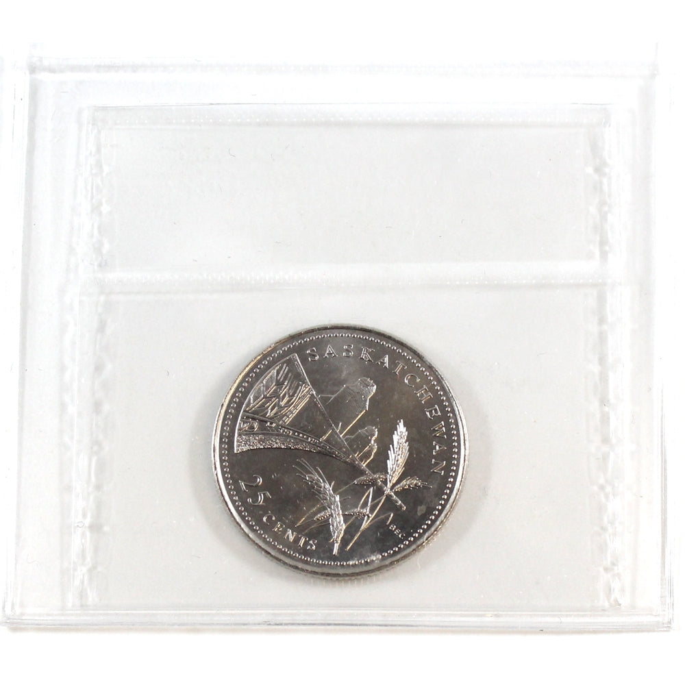 1992 Saskatchewan Canada 25-cents ICCS Certified MS66