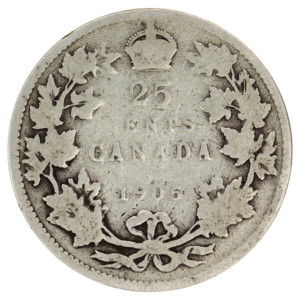 1905 Canada 25-cents Good (G4)