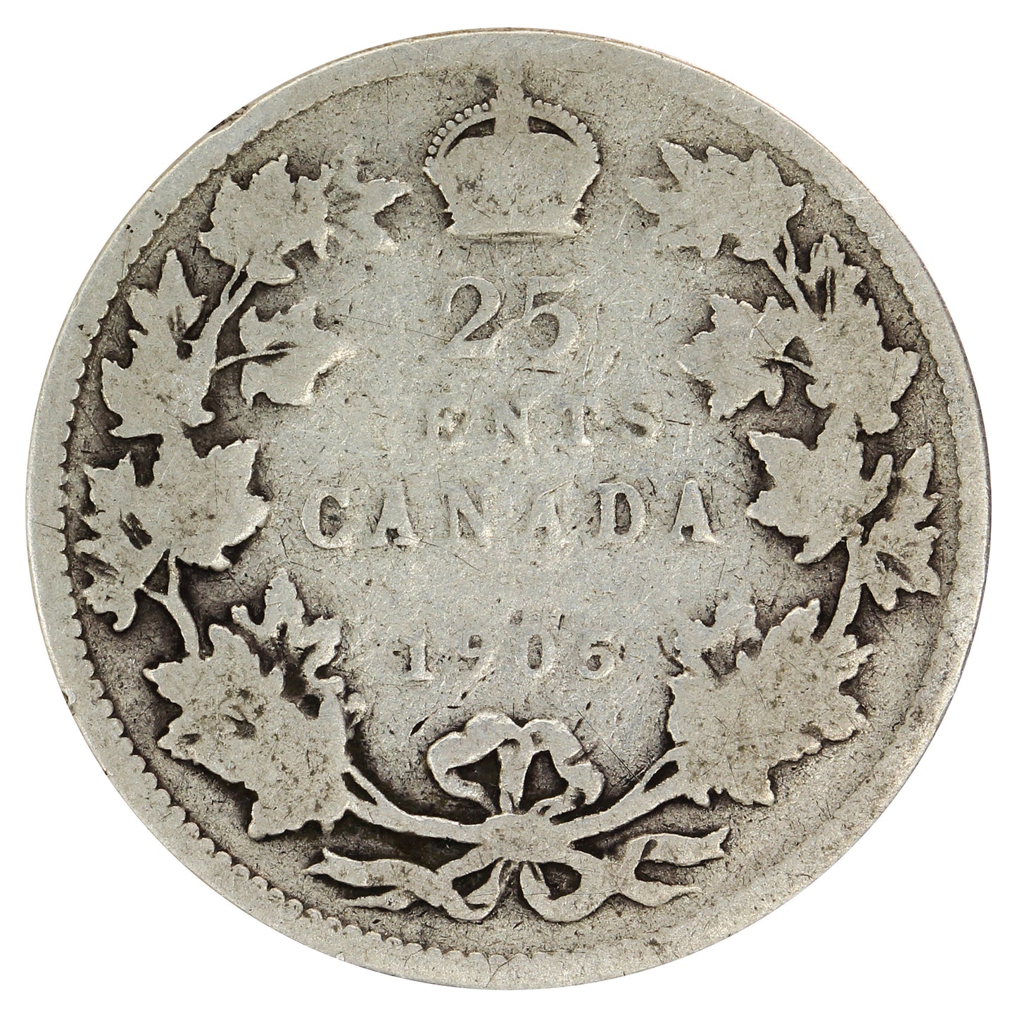 1905 Canada 25-cents Good (G4)