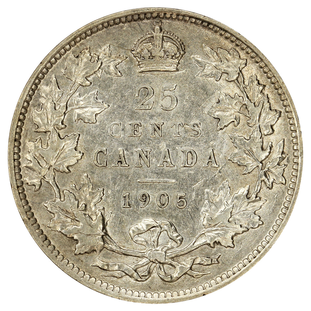 1905 Canada 25-cents VF-EF (VF30) $