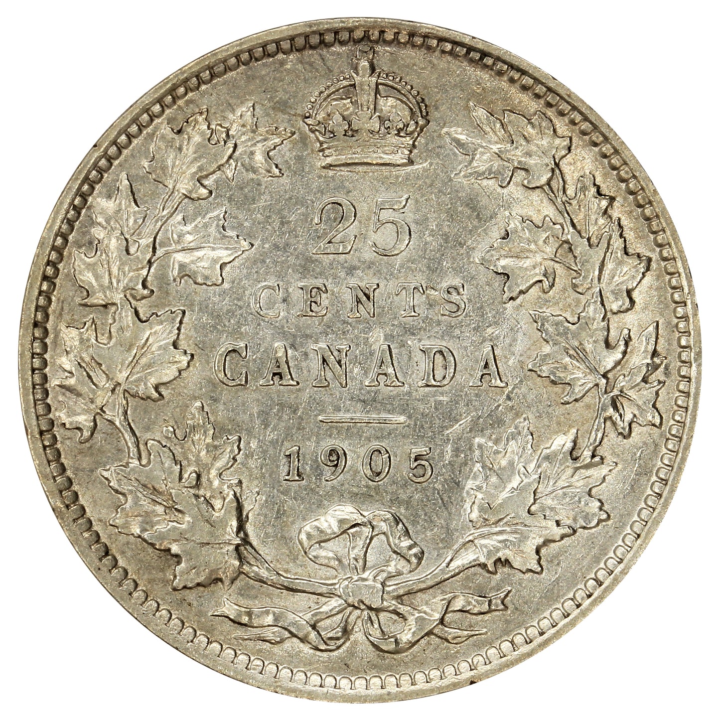 1905 Canada 25-cents VF-EF (VF30) $