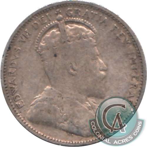 1905 Canada 25-cents VG-F (VG10)
