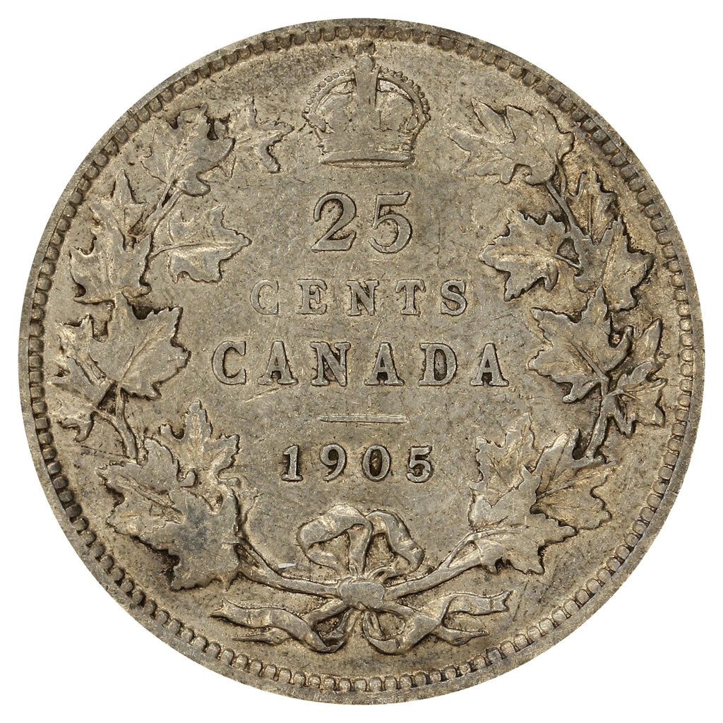 1905 Canada 25-cents VG-F (VG10)