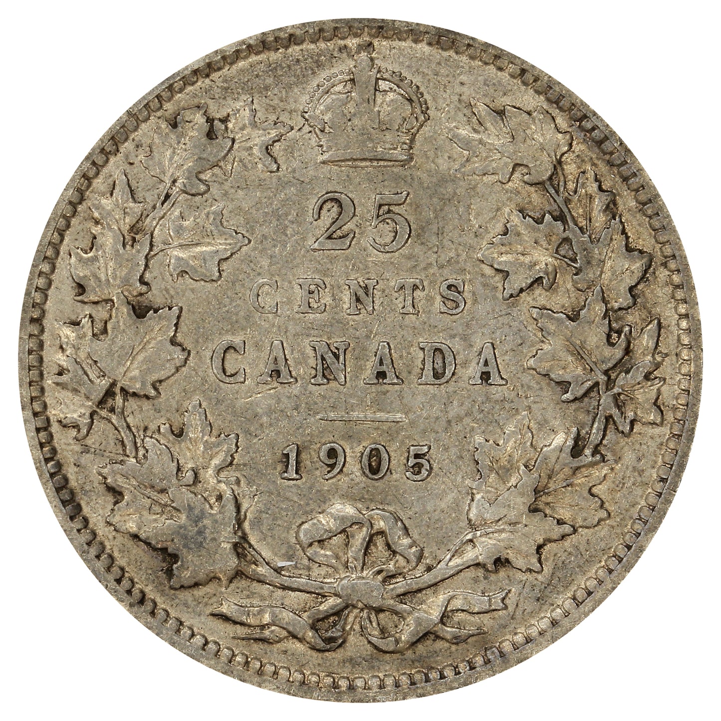 1905 Canada 25-cents VG-F (VG10)