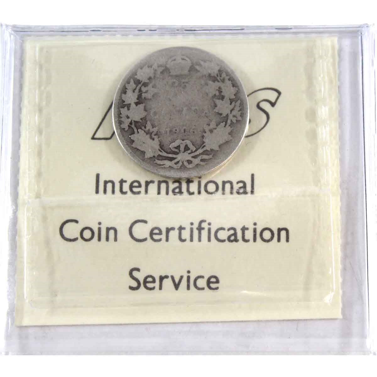 1906 Small Crown Canada 25-cents ICCS Certified Fair