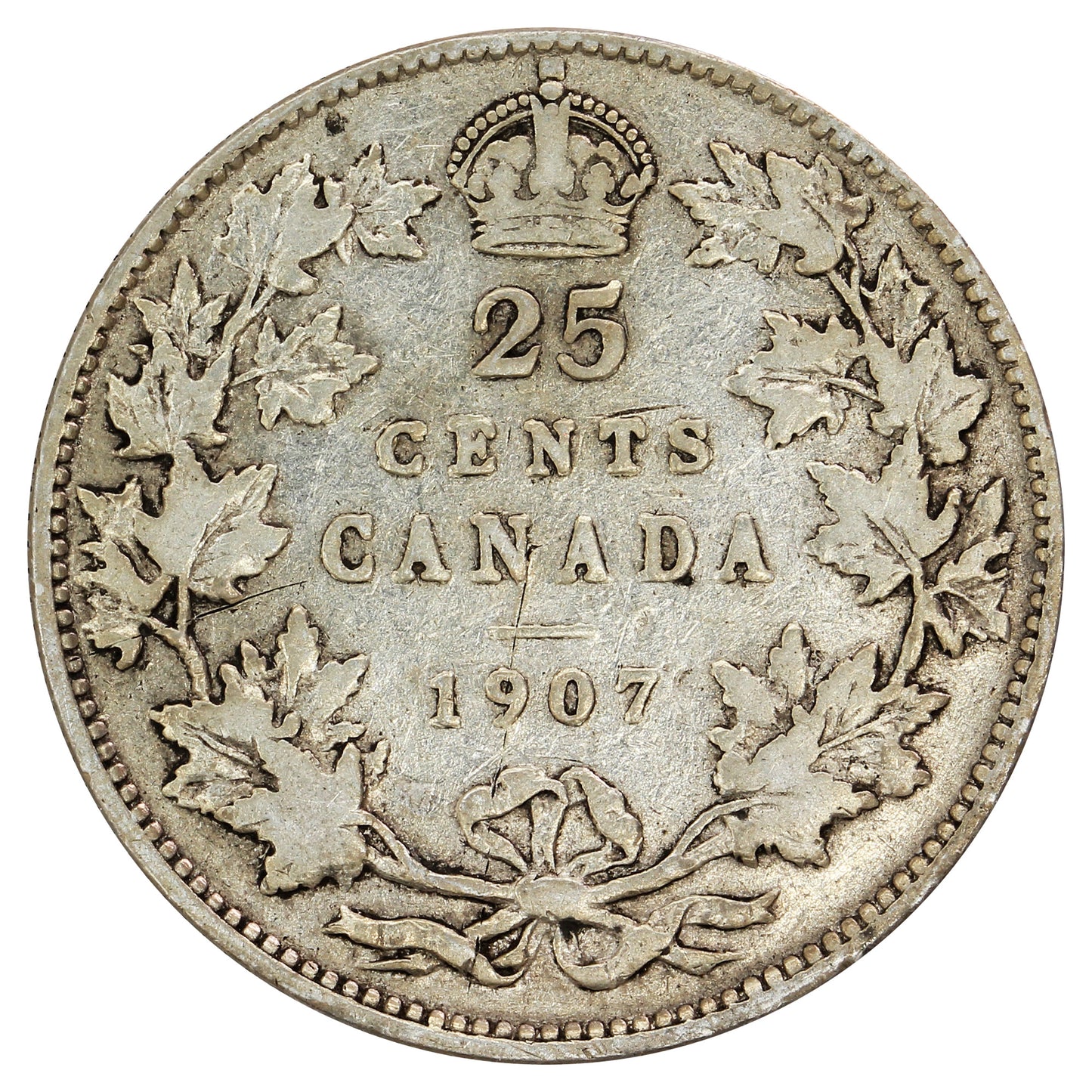 1907 Canada 25-cents G-VG (G6)