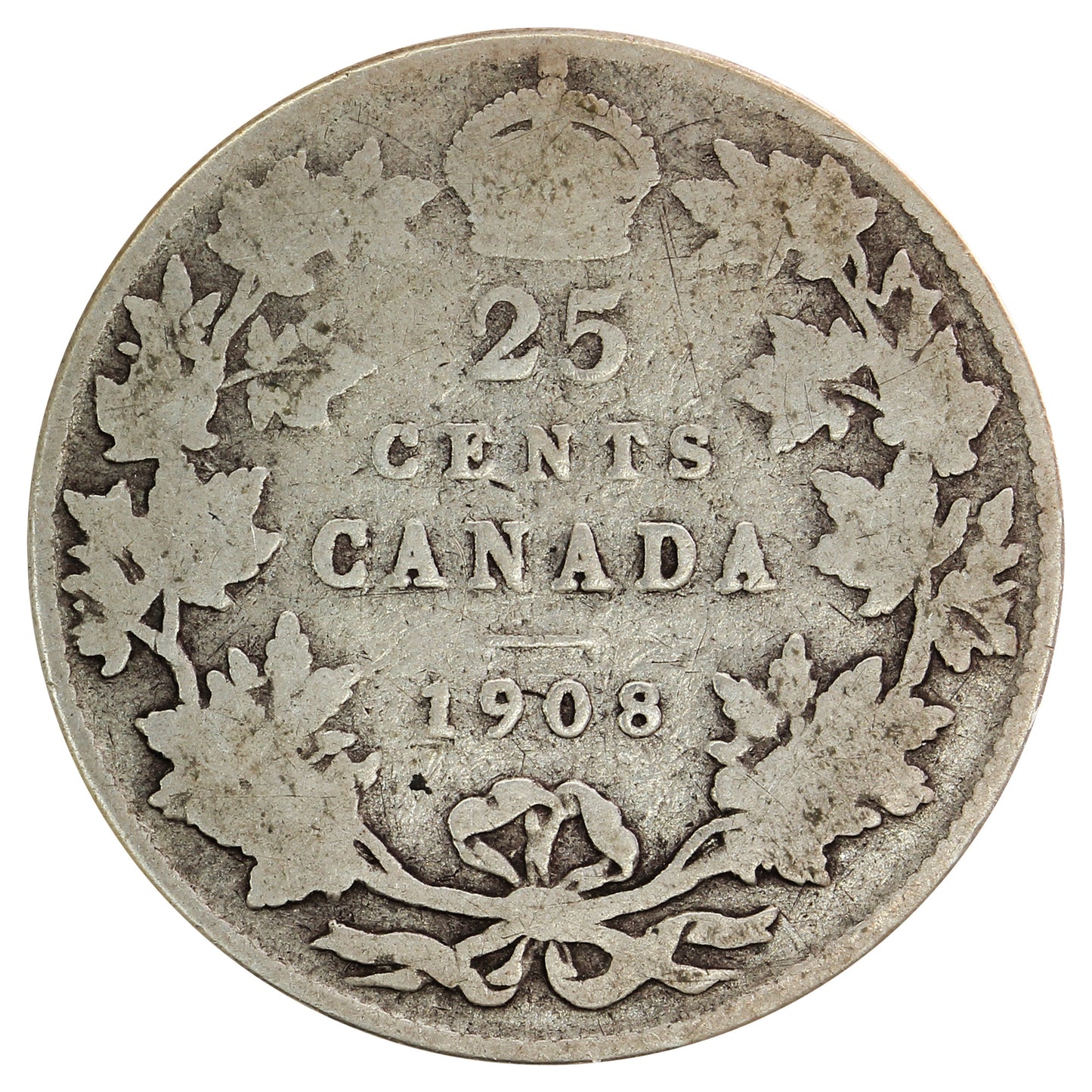 1908 Canada 25-cents Good (G4)