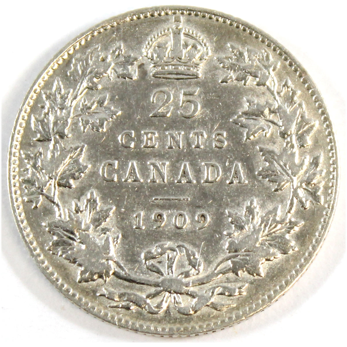 1909 Canada 25-cents VF-EF (VF30) $