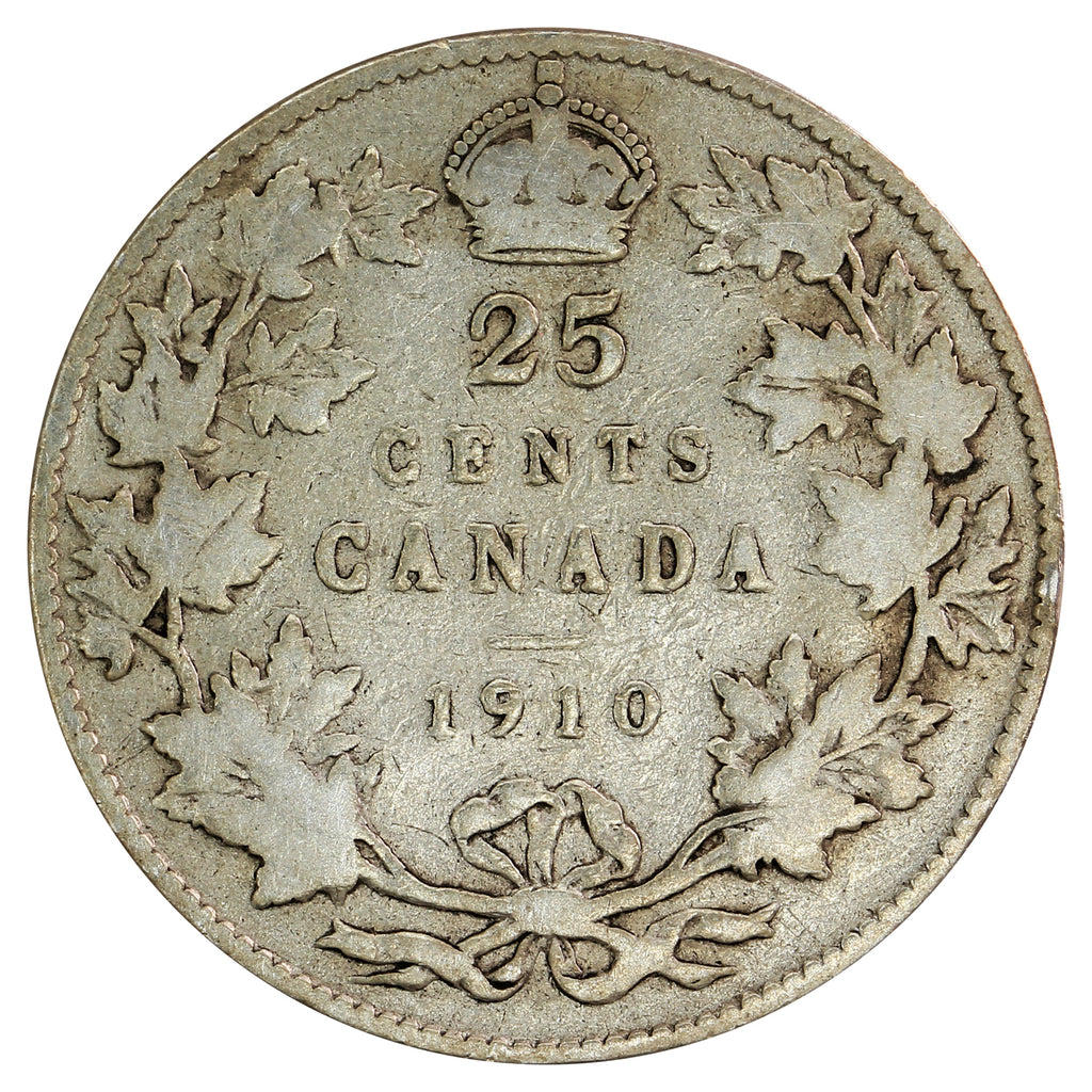 1910 Canada 25-cents Good (G4)