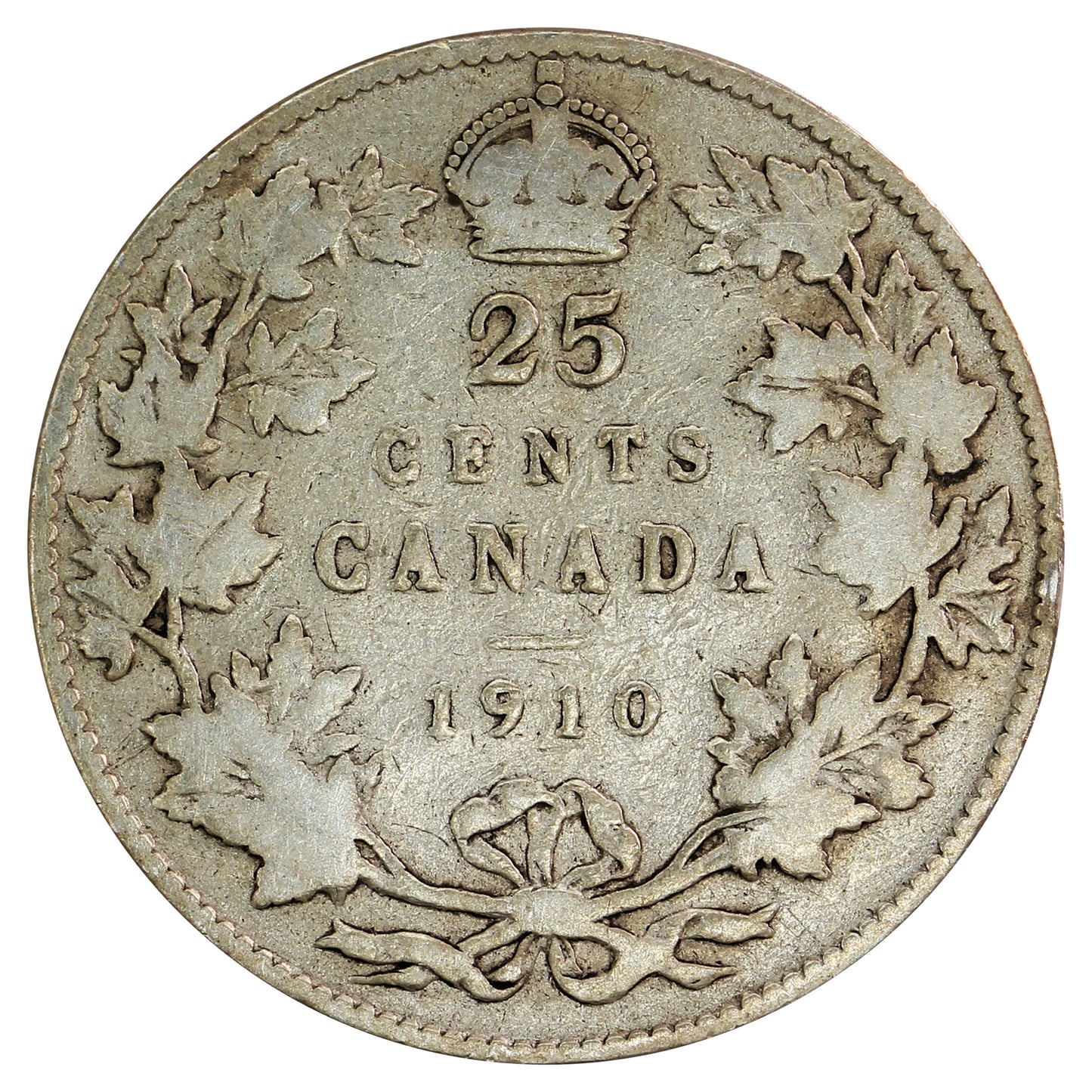 1910 Canada 25-cents Good (G4)
