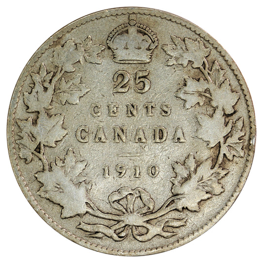 1910 Canada 25-cents Good (G4)