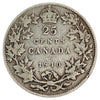 1910 Canada 25-cents Very Good (VG8)
