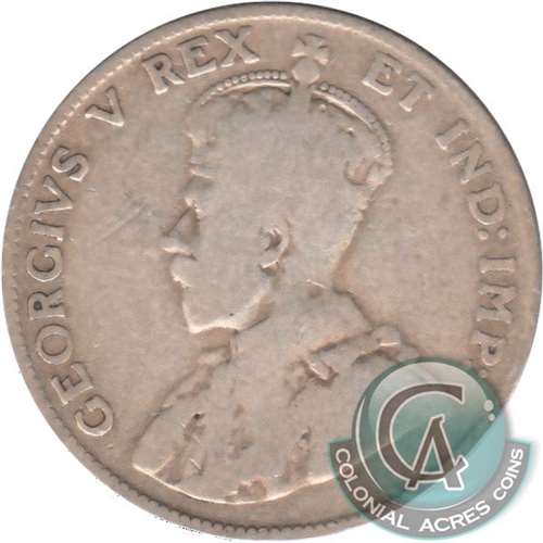 1911 Canada 25-cents G-VG (G6)