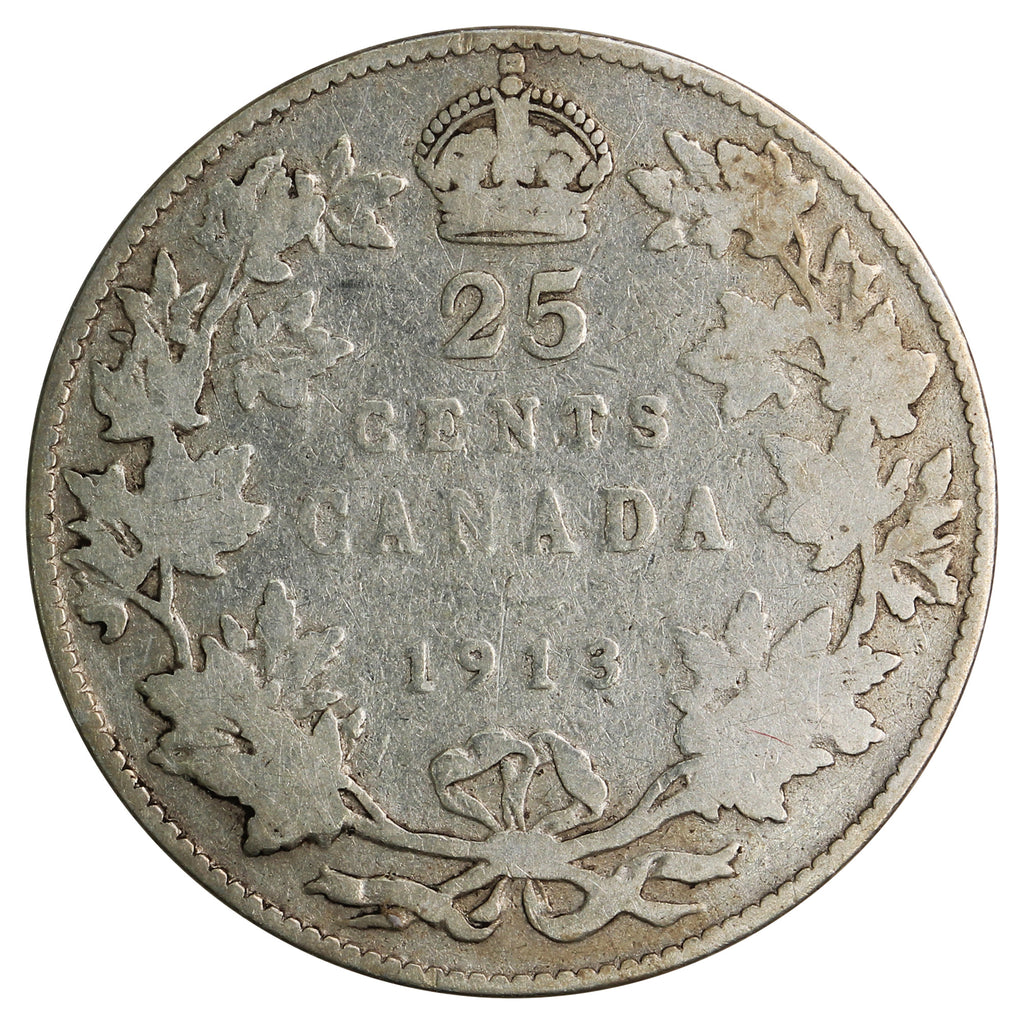 1913 Canada 25-cents Good (G4)
