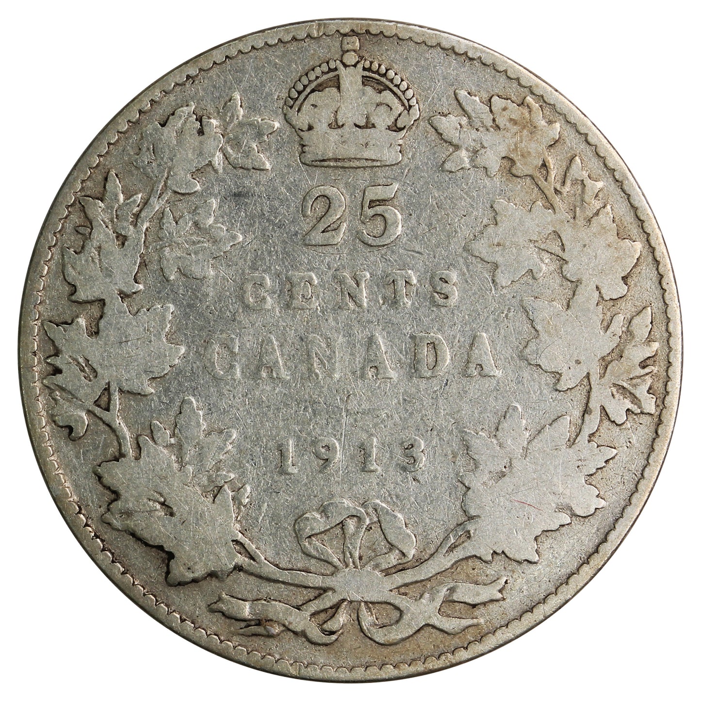 1913 Canada 25-cents Good (G4)