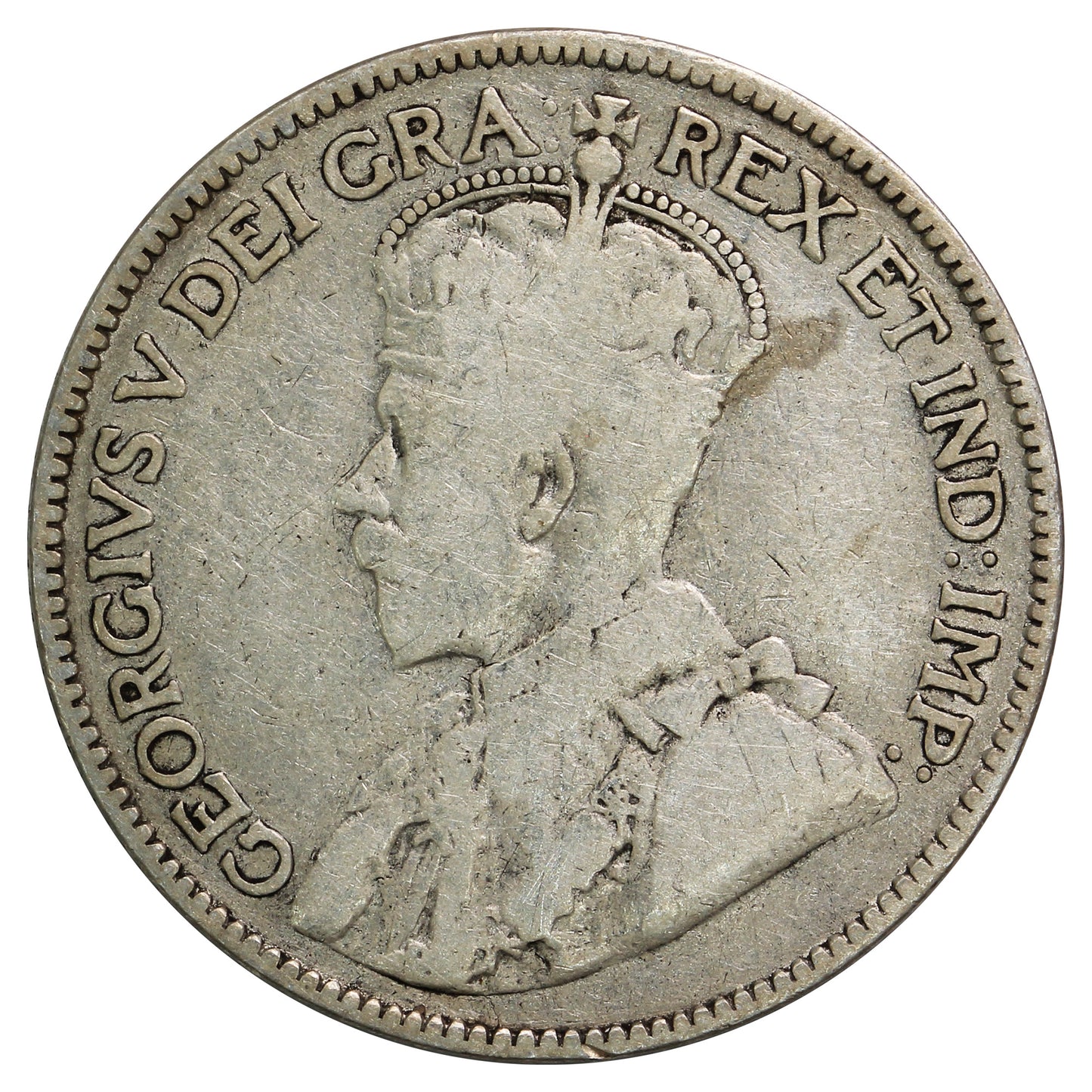 1913 Canada 25-cents Very Good (VG8)