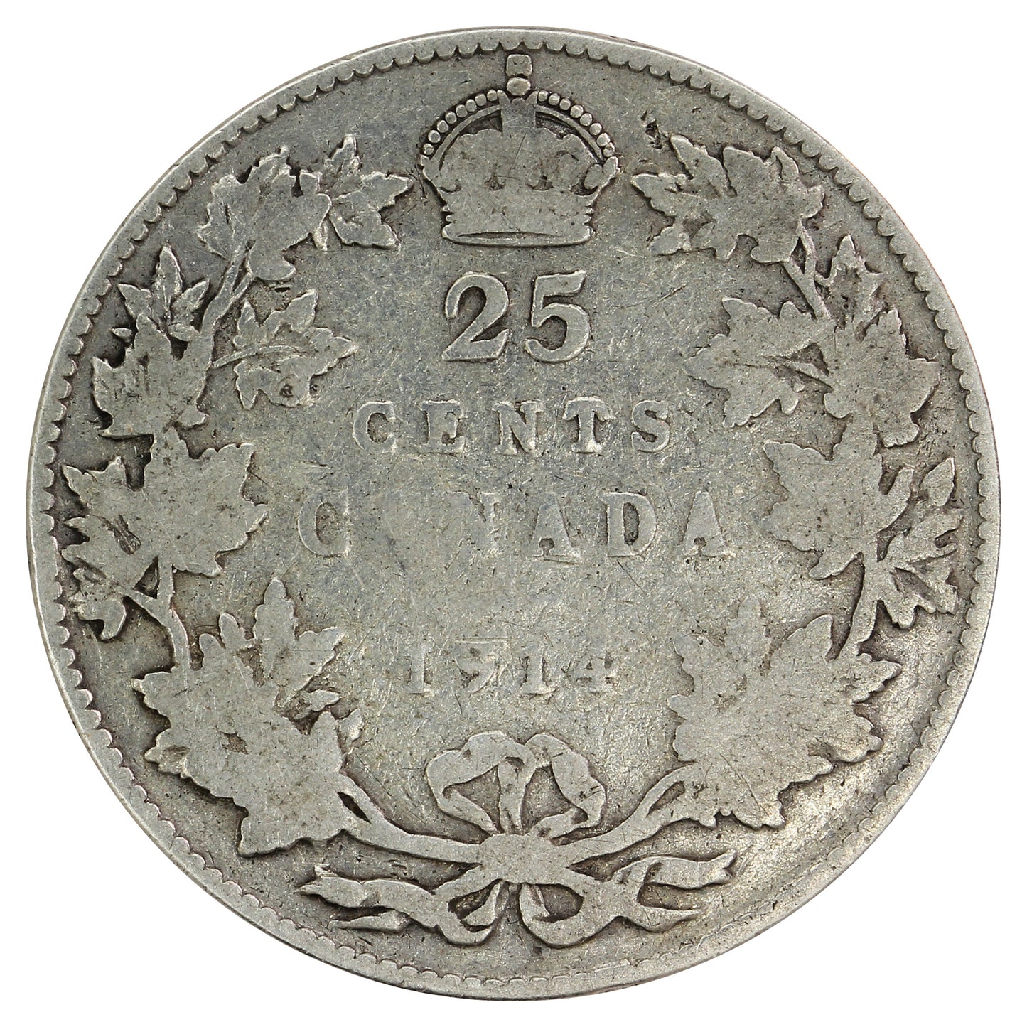 1914 Canada 25-cents Good (G4)