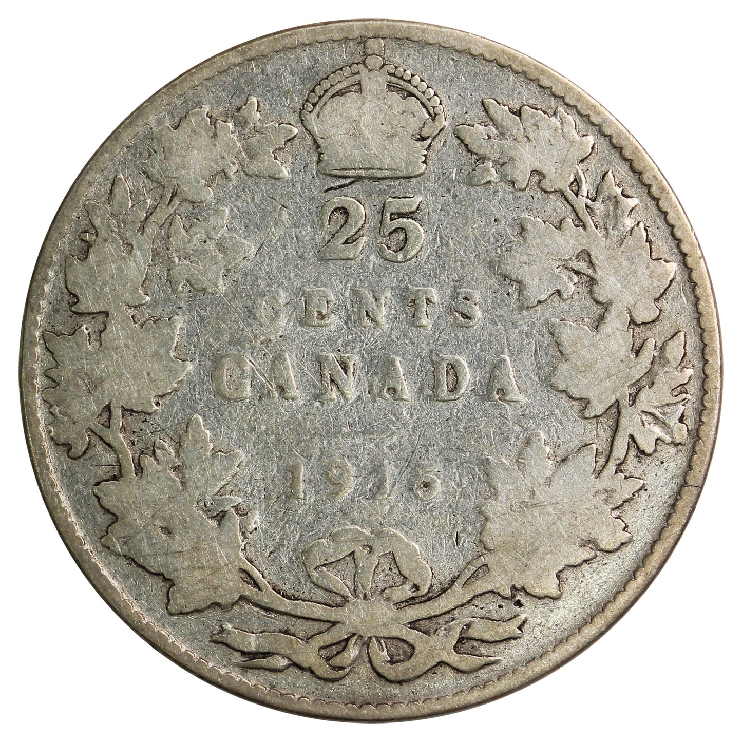 1915 Canada 25-cents About Good (AG3)