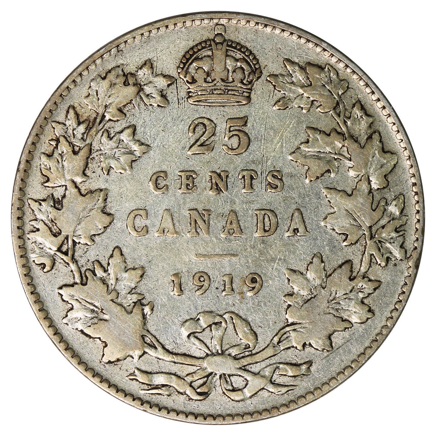 1919 Canada 25-cents Fine (F12)