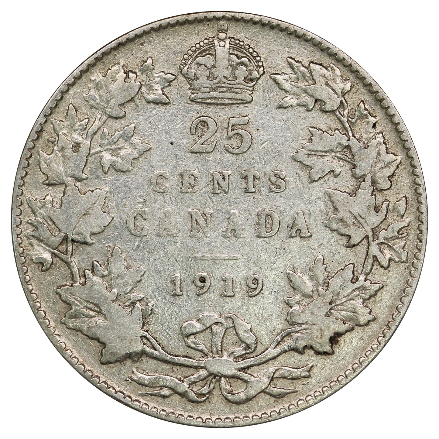 1919 Canada 25-cents VG-F (VG10)