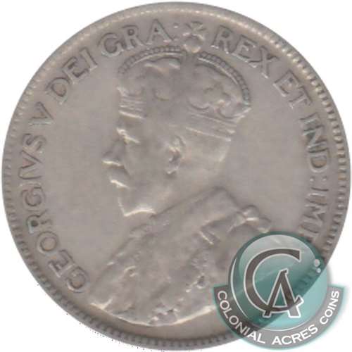 1920 Canada 25-cents Very Fine (VF20)