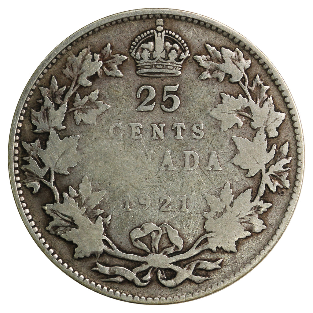 1921 Canada 25-cents G-VG (G6)