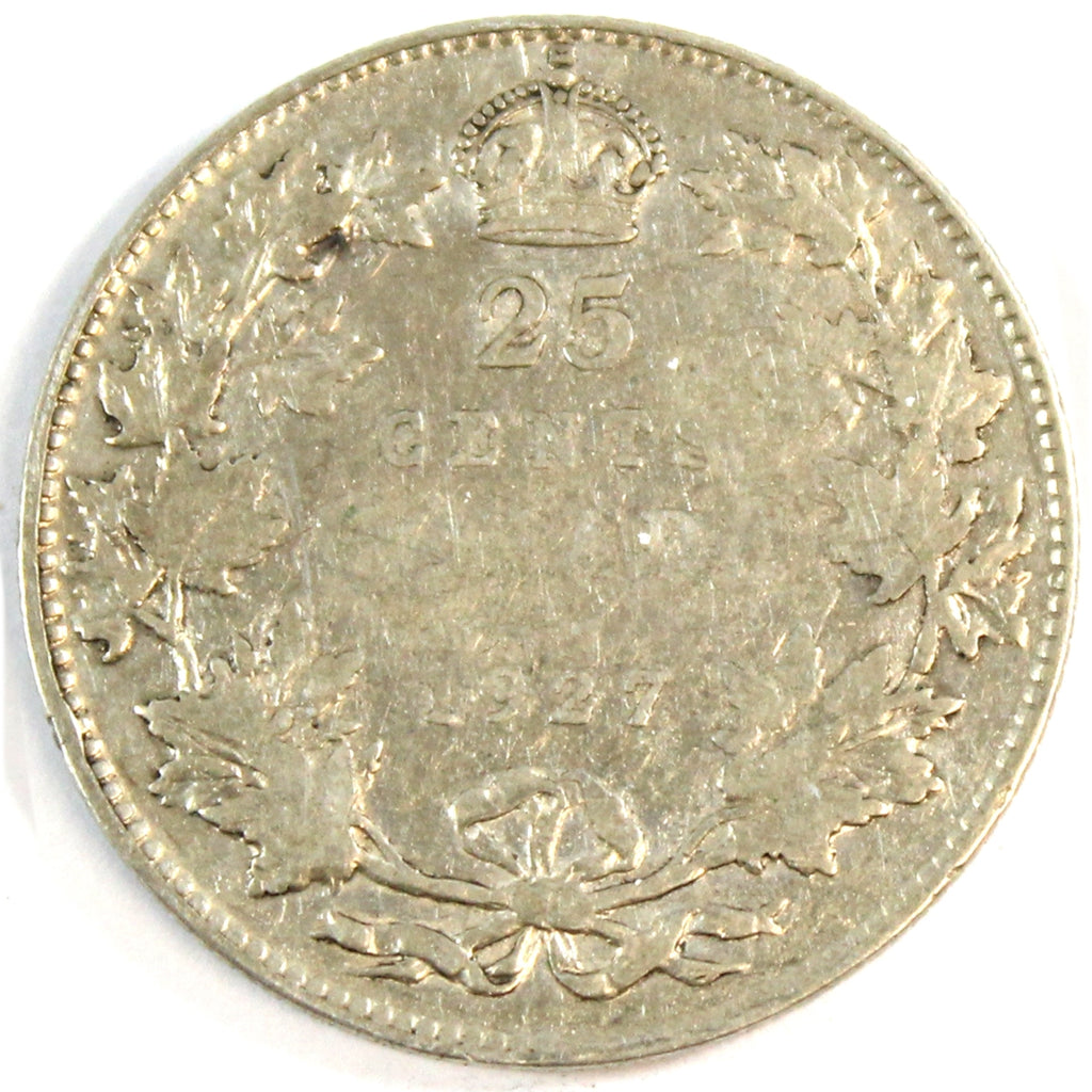 1927 Canada 25-cents Fine (F12) $