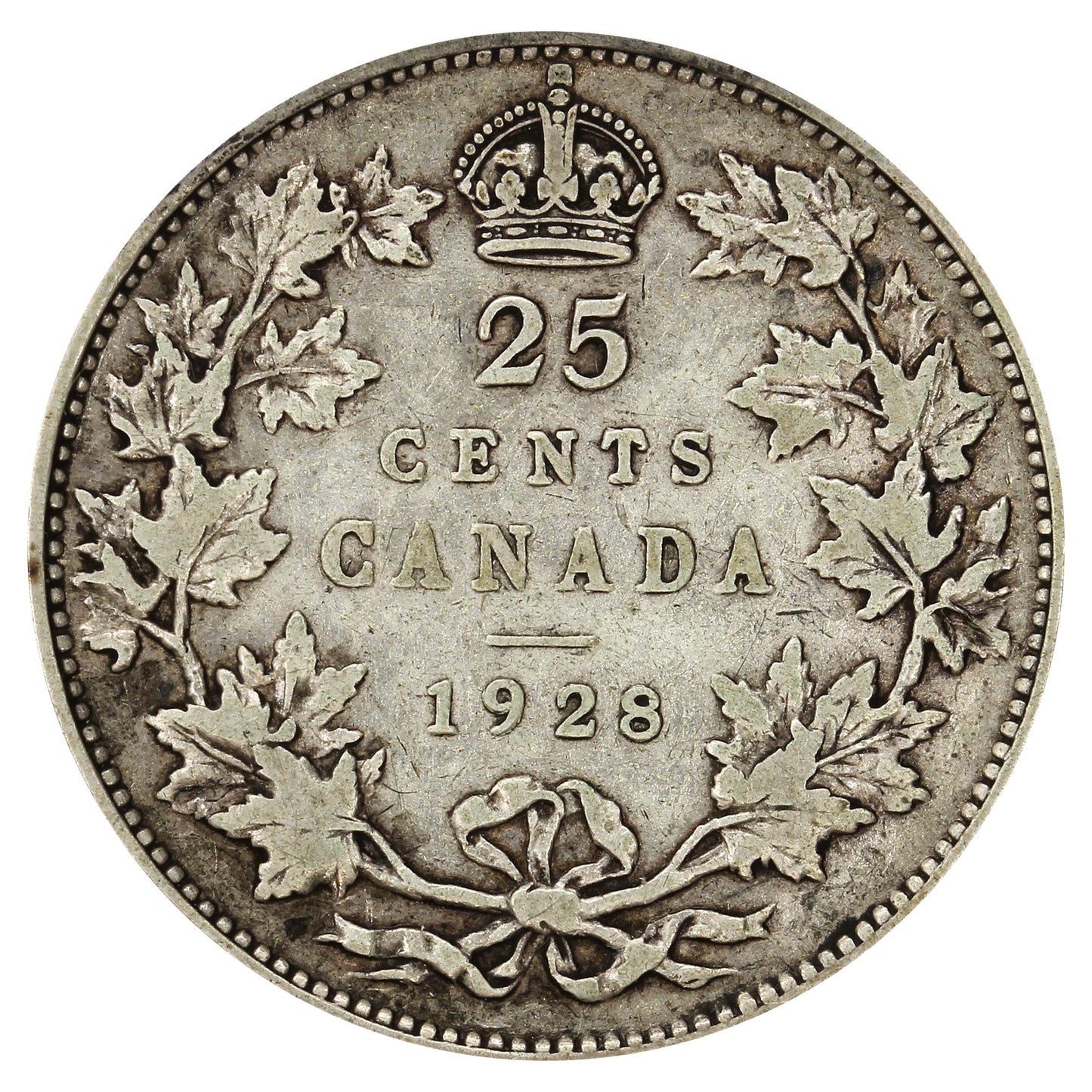 1928 Canada 25-cents F-VF (F15)
