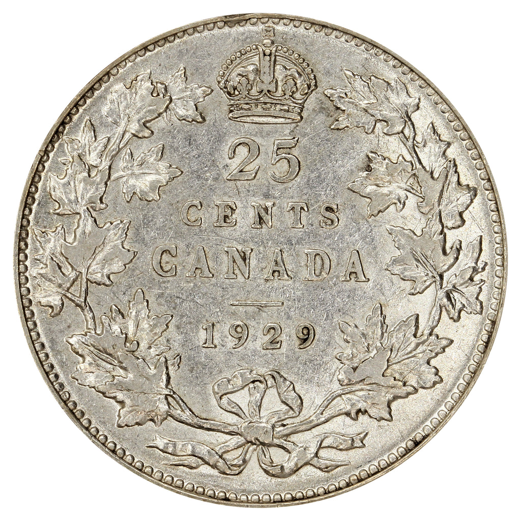 1929 Canada 25-cents VF-EF (VF30)
