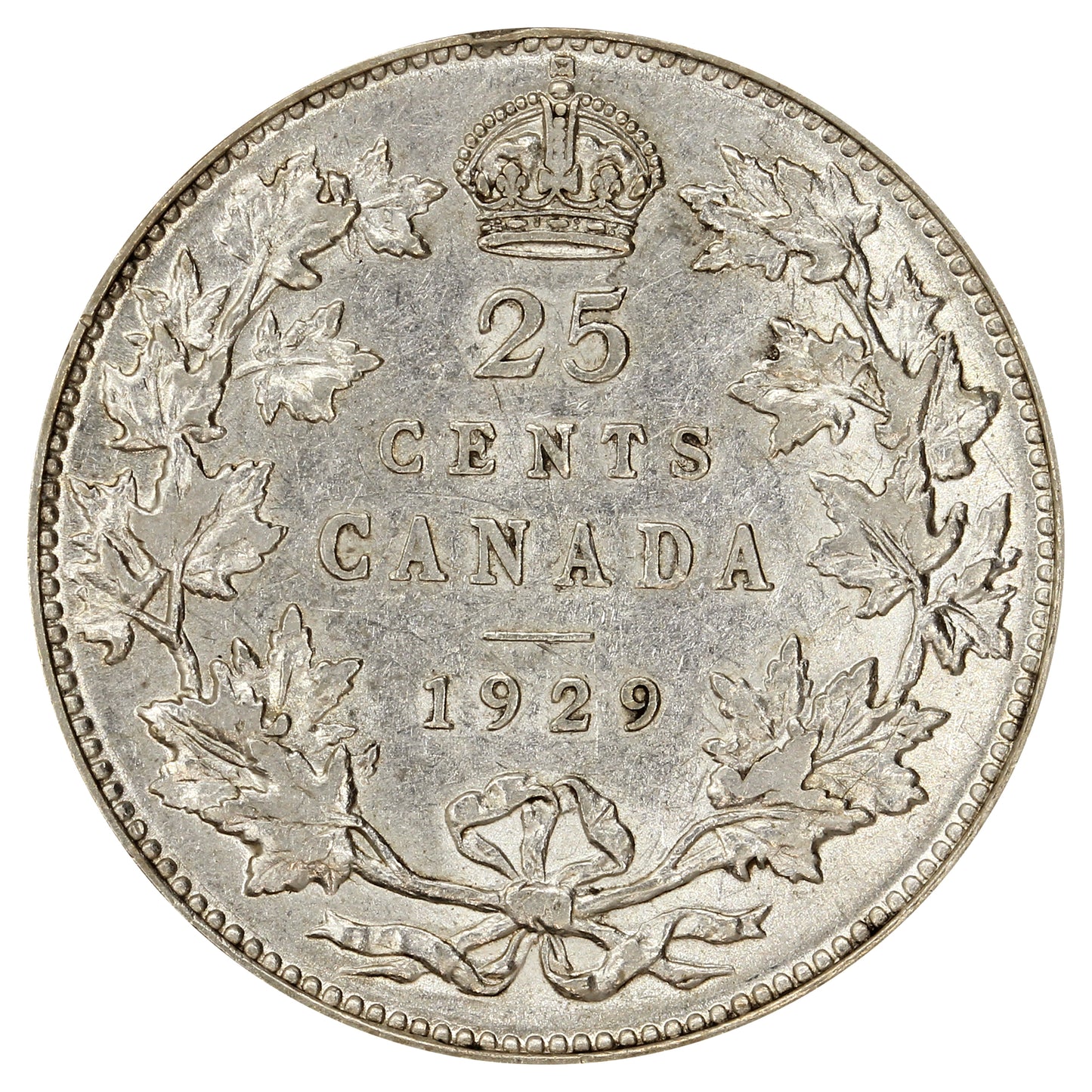 1929 Canada 25-cents VF-EF (VF30)