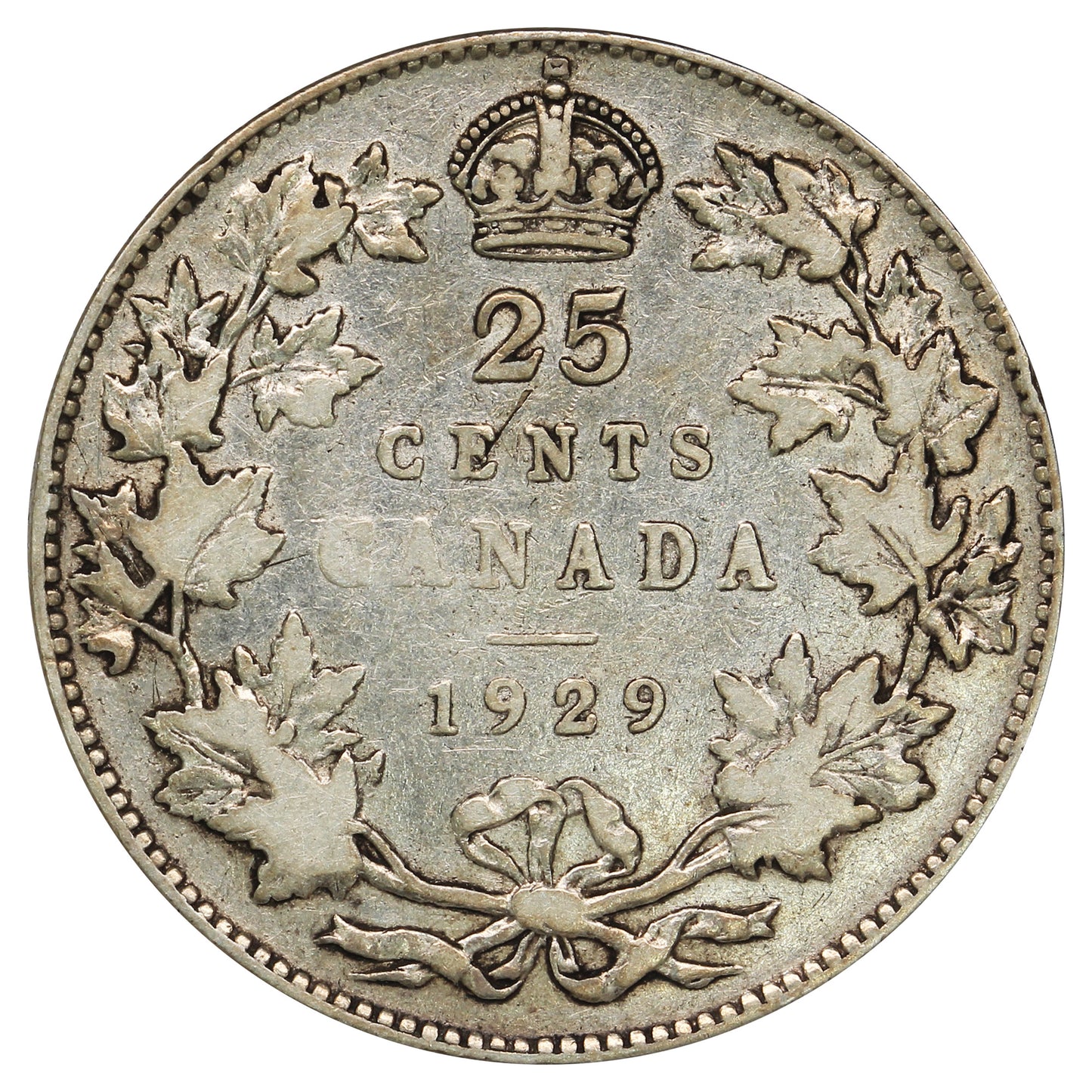 1929 Canada 25-cents VG-F (VG10)