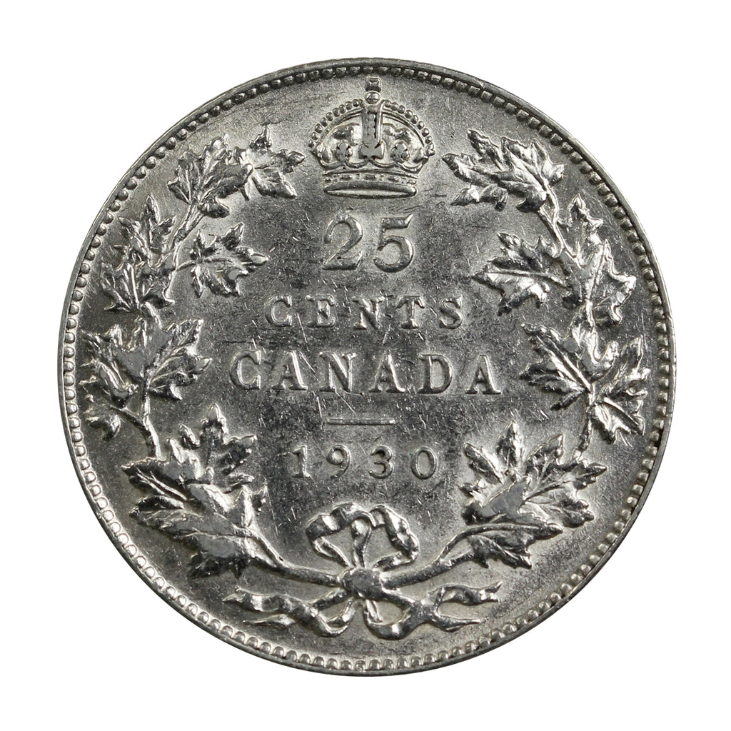 1930 Canada 25-cents Extra Fine (EF40) $